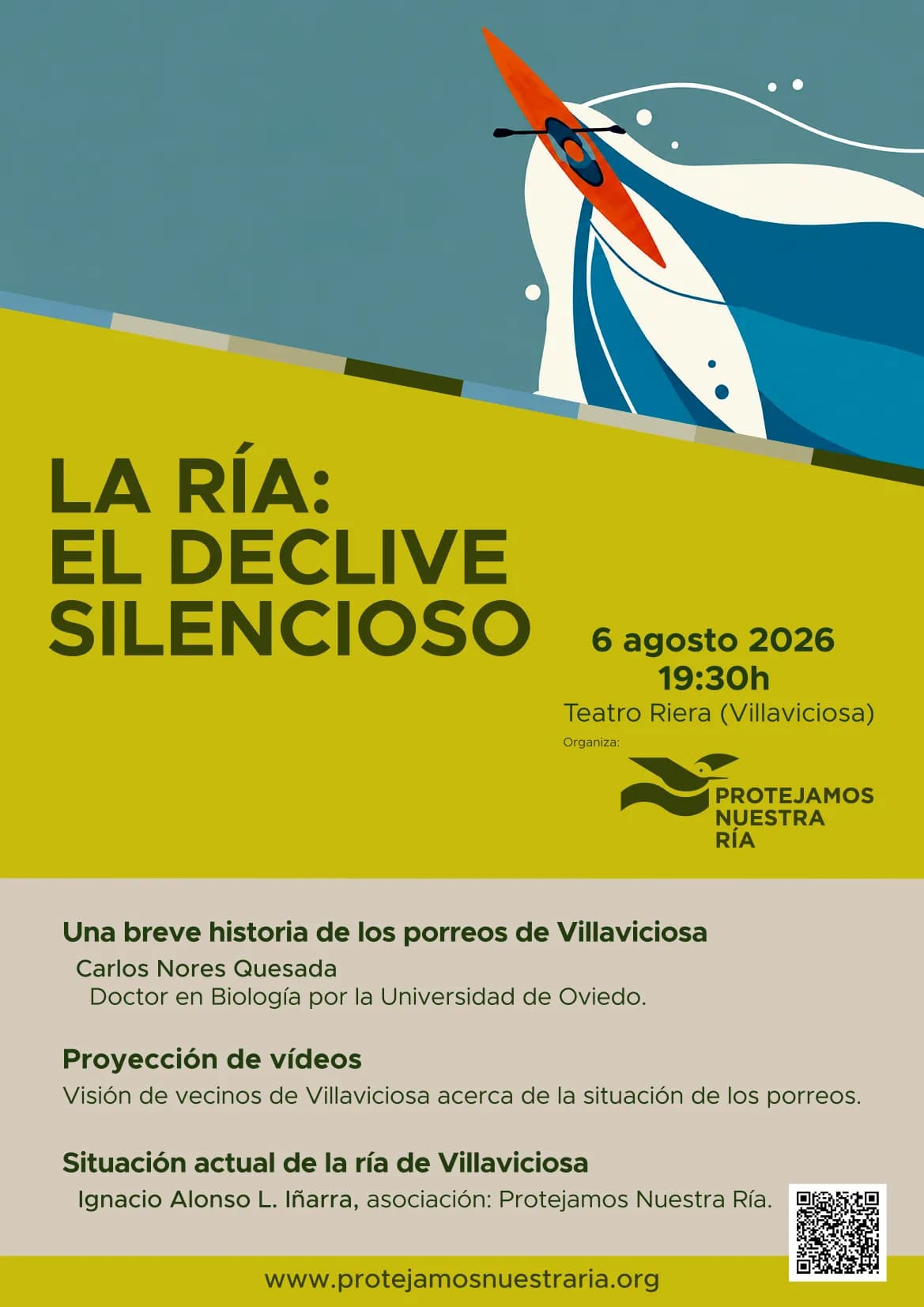 La ría: el declive silencioso — conferencia el 6 de agosto